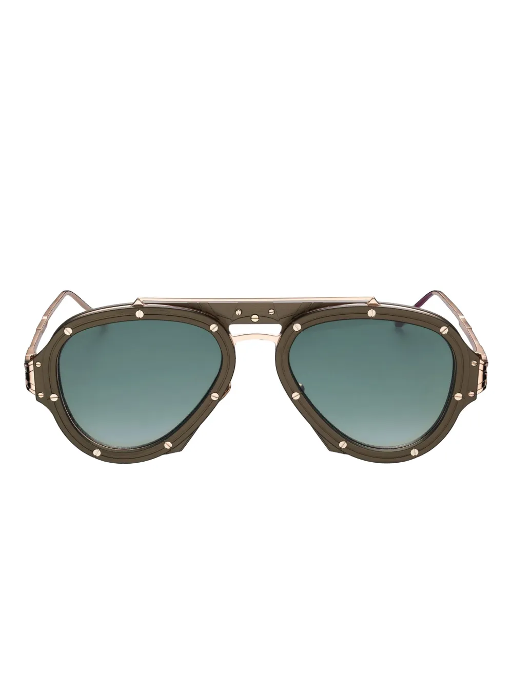 

Солнцезащитные очки Nissim с градиентным декором Vysen Eyewear, зеленый