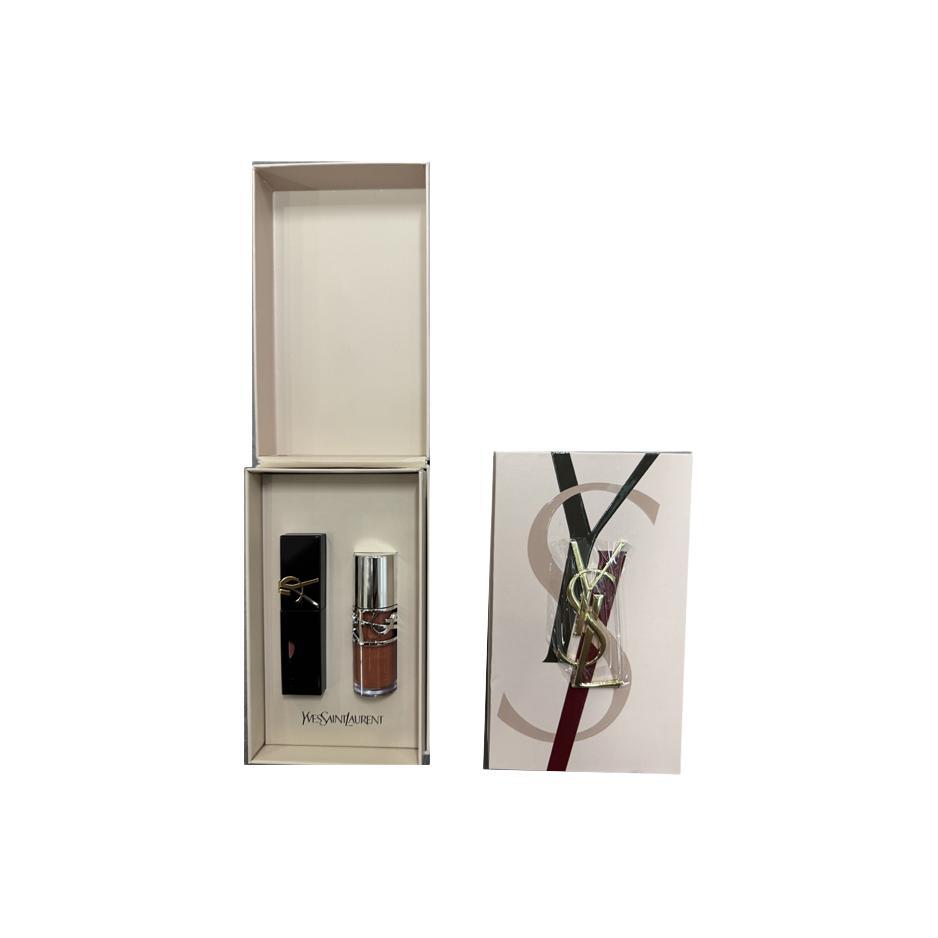 

SAINT LAURENT Черная тюбиковая помада в подарочной упаковке, легко растушевывается