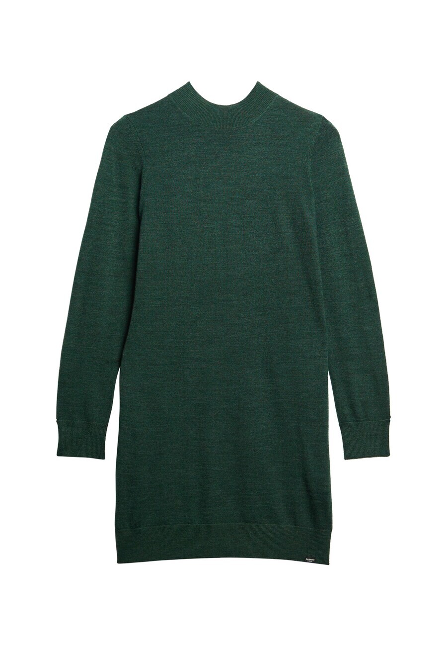 

Вязаное платье Superdry Knitted dress, цвет mottled green