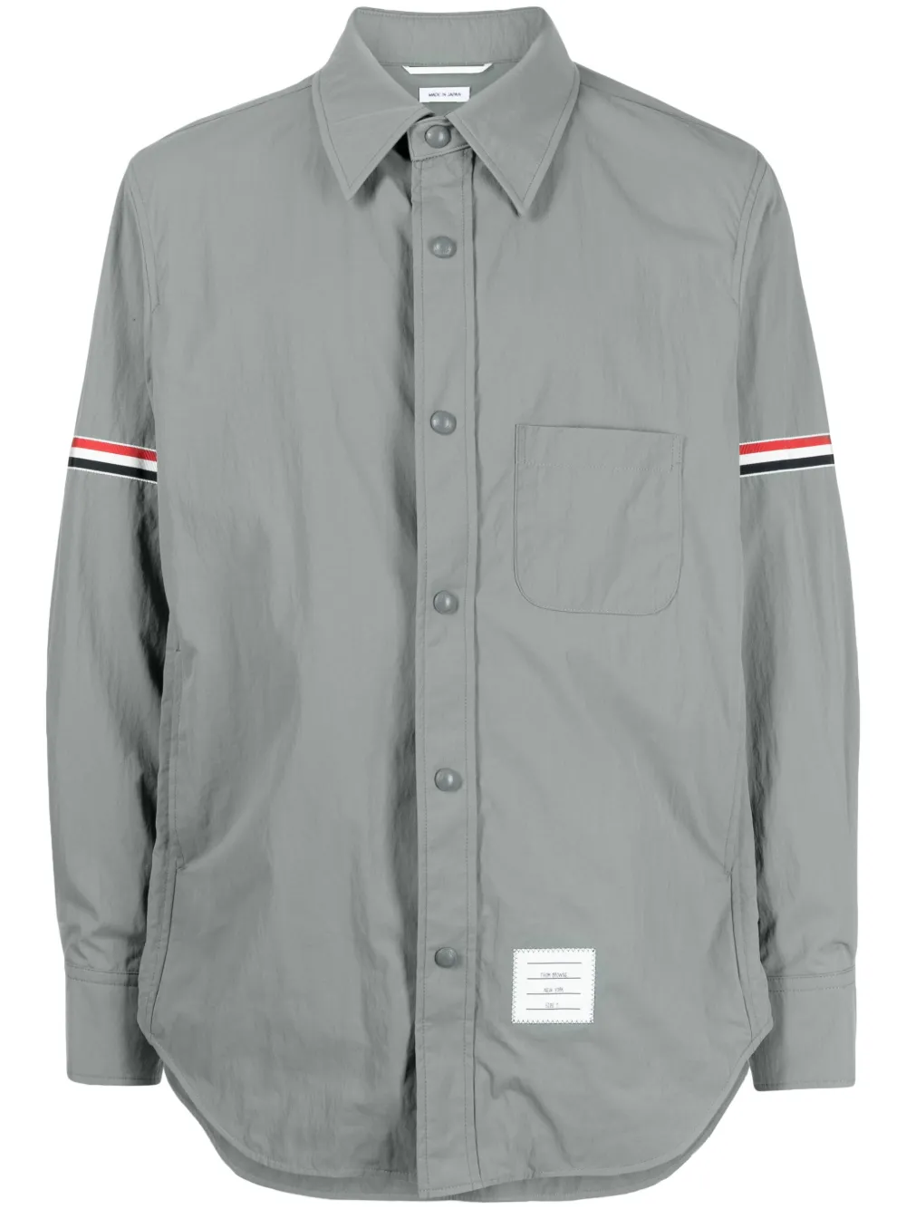 

Куртка-рубашка с полосками RWB THOM BROWNE, серый