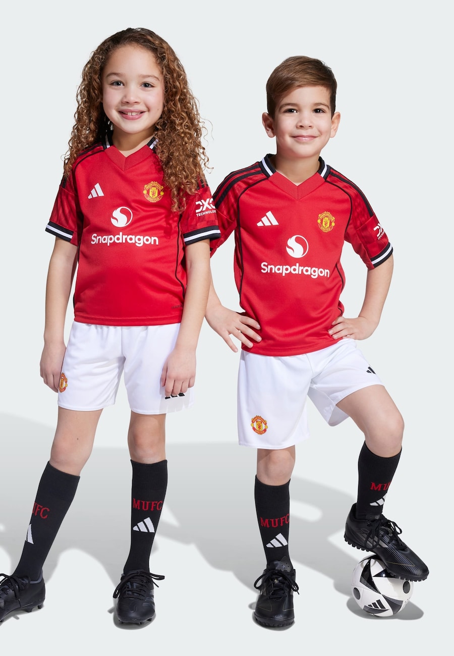 Спортивный костюм ADIDAS PERFORMANCE Manchester United 25/26 Home Mini Kit, красный — фото 3
