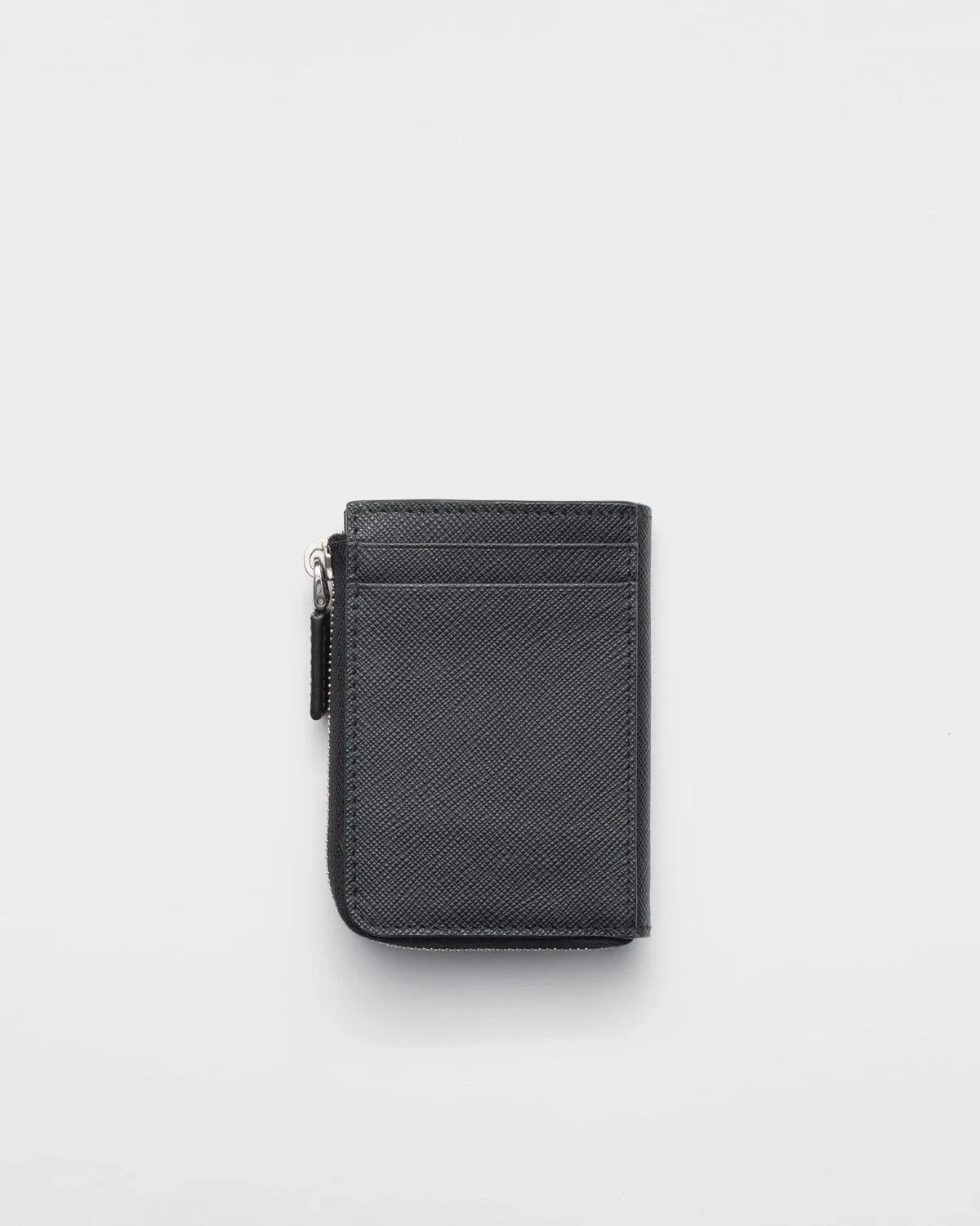Визитница из кожи Saffiano Prada, черный — фото 3