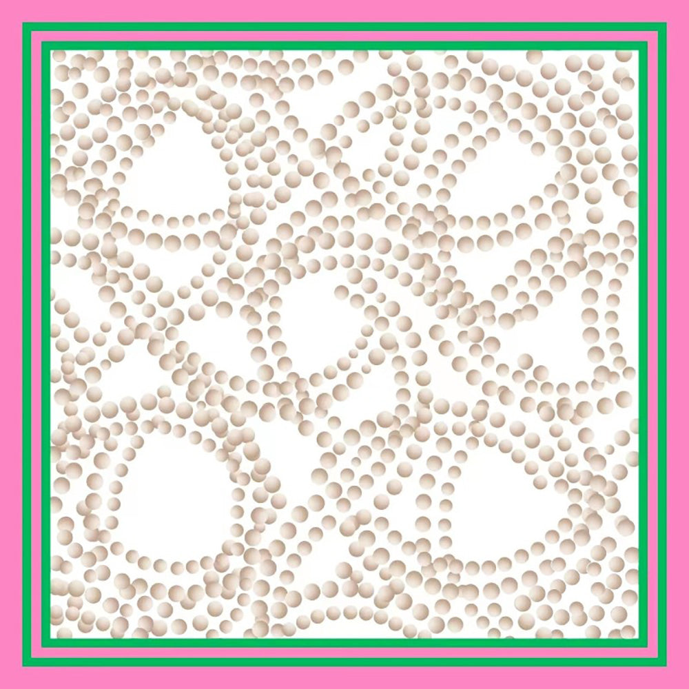 

Квадратный шелковистый атласный шарф-шаль с абстрактным узором Truedames, Multicolored