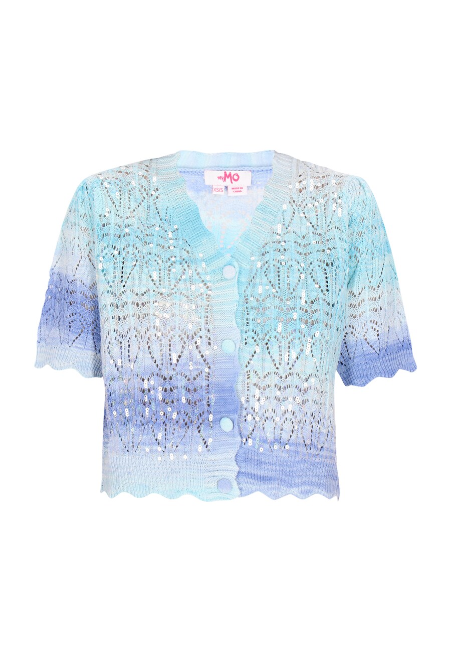 

Вязаный кардиган MYMO, цвет Indigo/Aqua/Light blue
