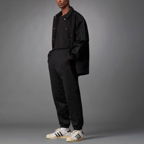 Спортивные штаны adidas originals Blue Version Series Solid Color Casual Sports Long Pants Black, черный — фото 4