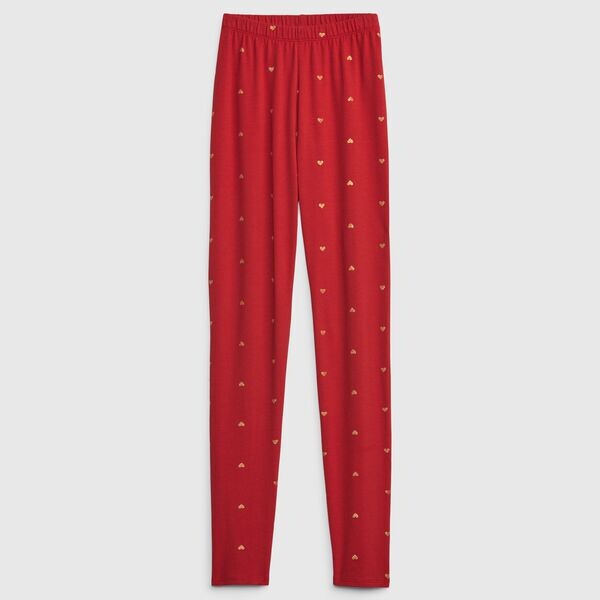 

Леггинсы из эластичного хлопка Gap, красный