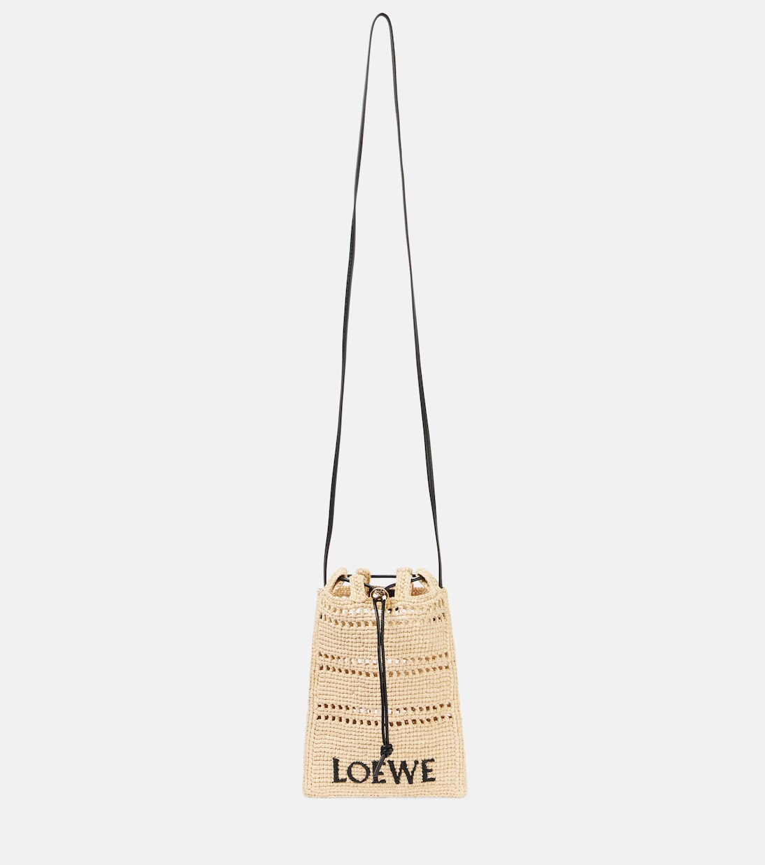 

Сумка из рафии Paula's Ibiza с ремешком Loewe, Natural