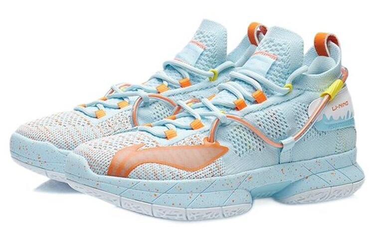 Детские баскетбольные кроссовки Speed 6 GS Mid-top Glow Blue/Orange Lining Young — фото 3