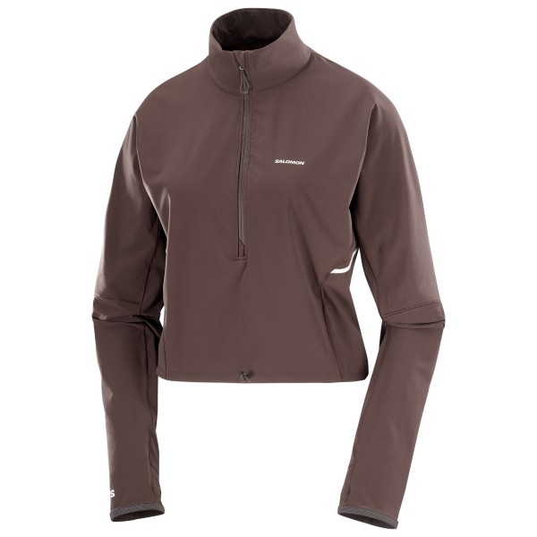 

Женская укороченная футболка Sense Aero Hybrid - для бега Salomon, Coffee Bean