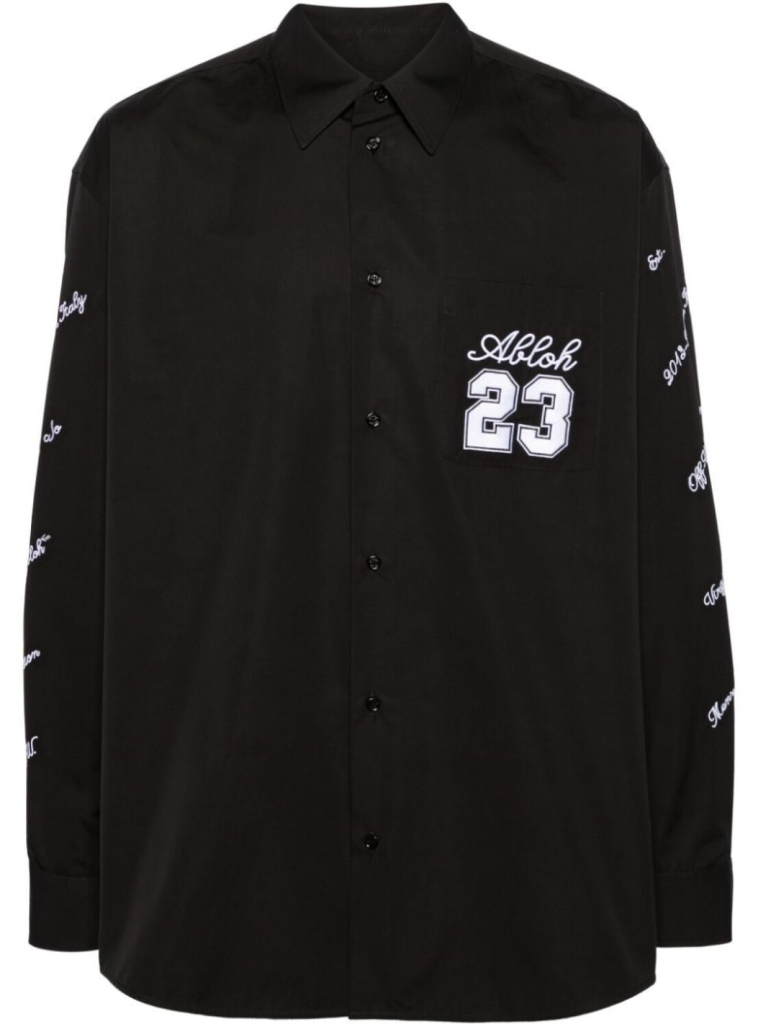 

Off-White рубашка 23 Heavycot, черный