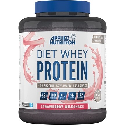 

Applied Nutrition Diet Сывороточный порошок с высоким содержанием белка и CLA Gold L карнитином Зеленый чай 1,8 кг Клубничный молочный коктейль - 72 порции