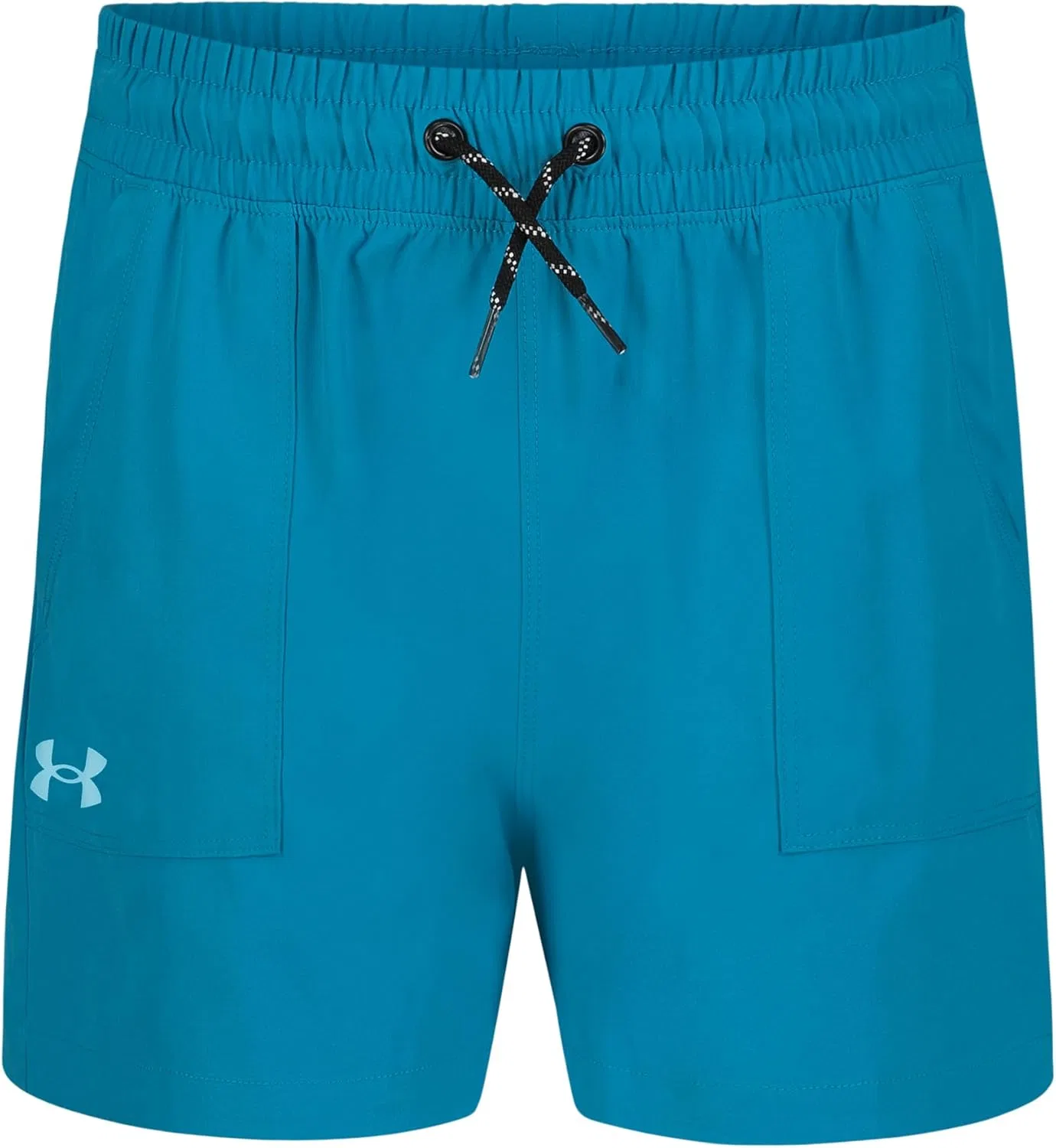 Детские спортивные шорты Under Armour для девочек, изготовленные из влагоотводящей эластичной ткани, растягивающейся в четырех направлениях, из коллекции Outdoor, Esther Blue Base