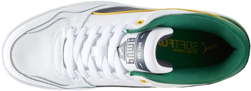 Мужские кроссовки PUMA Rebound Retro с шнуровкой, повседневные - черные, белый — фото 4