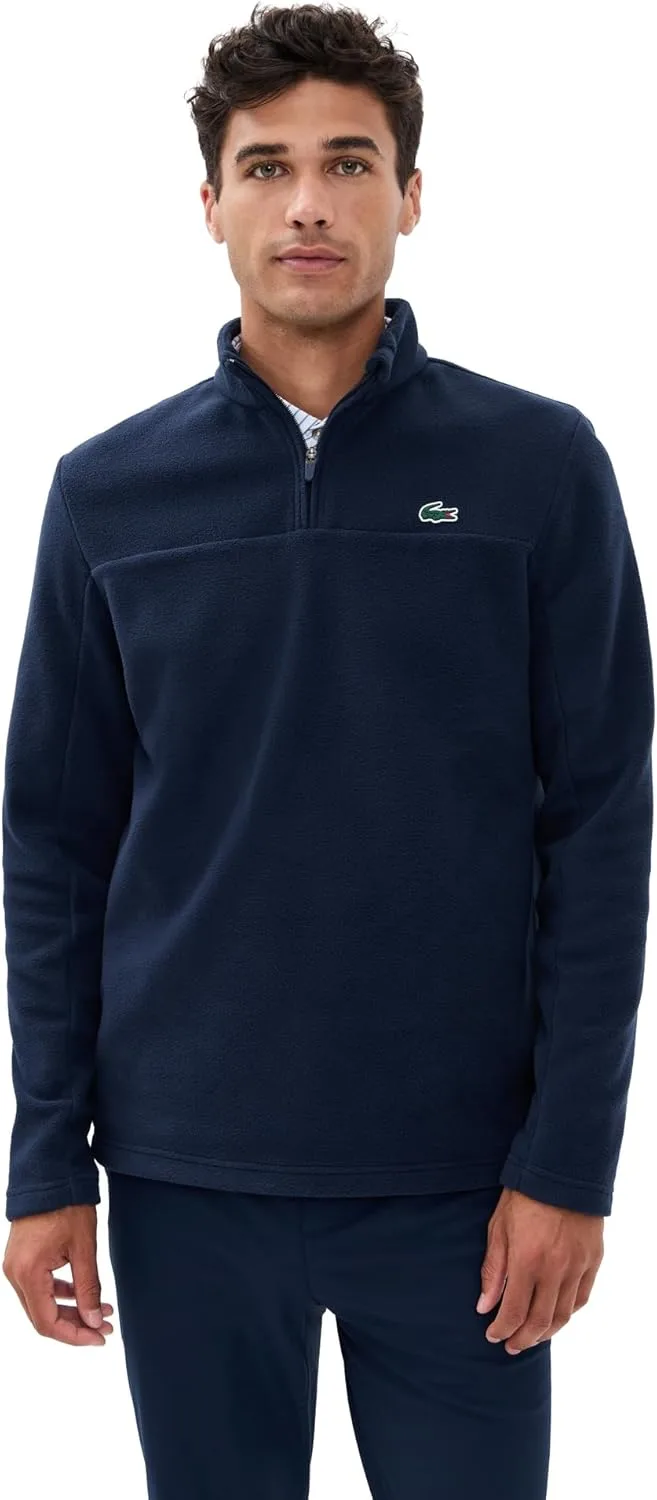 Толстовка Lacoste мужская Polar Fleece с молнией на четверть, синий