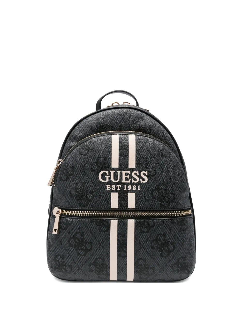 

Полосатый рюкзак с логотипом GUESS USA, черный