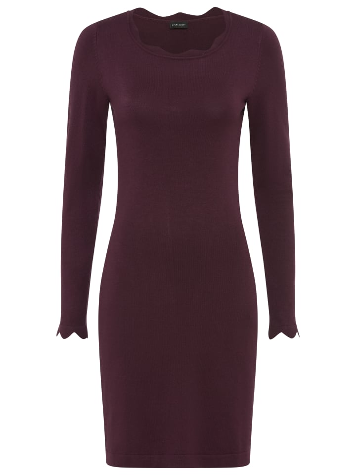 

Laura Scott Вязаное платье бордового цвета