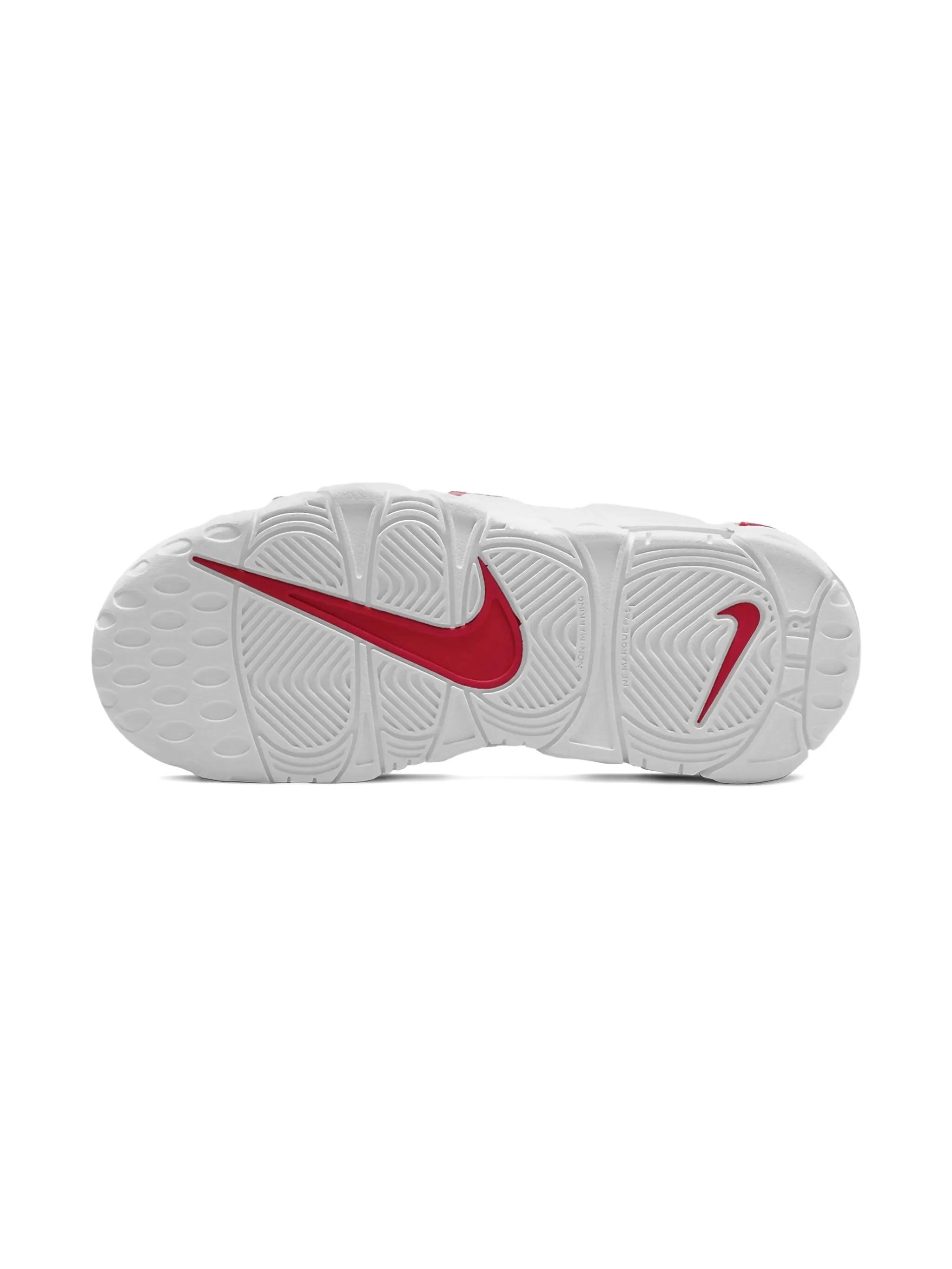 Кроссовки Air More Uptempo White/Red Nike Kids, белый — фото 4