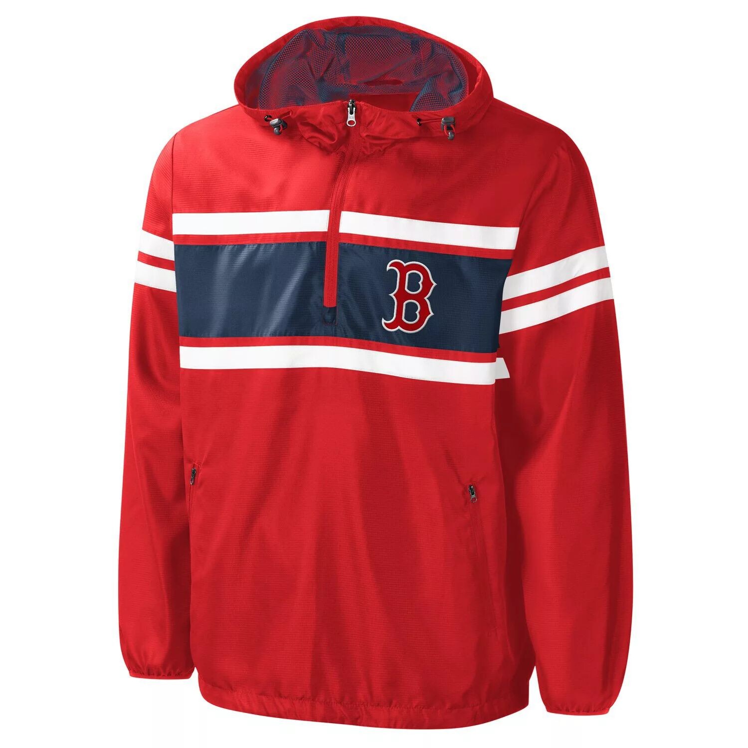 

Мужская спортивная ветровка с молнией до половины от Carl Banks Red Boston Red Sox Game Score G-III