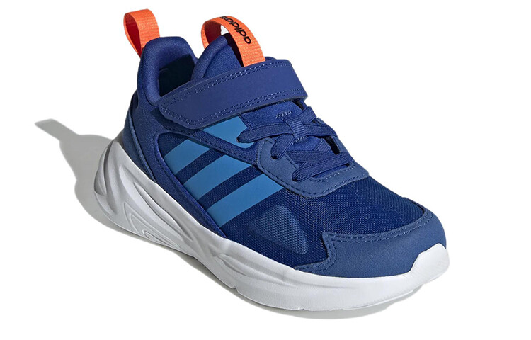 Кроссовки Ozelle Kids, детские, низкие, белые/королевские/зеленые Adidas Neo — фото 3