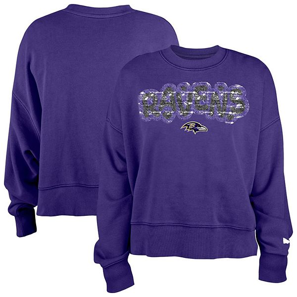 Девчачья фиолетовая блузка Baltimore Ravens с пайетками New Era — фото 2