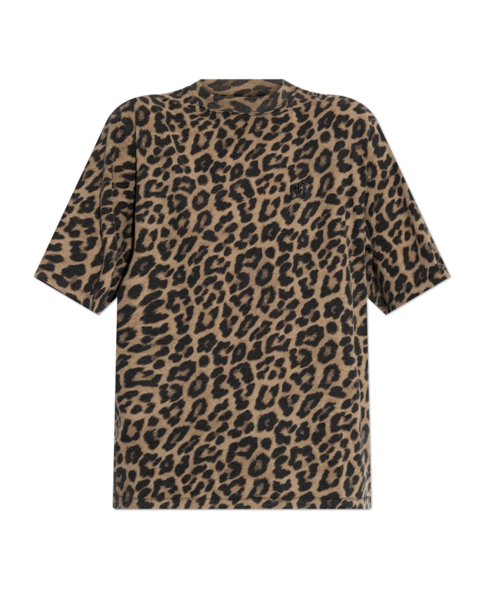 

Футболка с животным принтом Anine Bing, коричневый