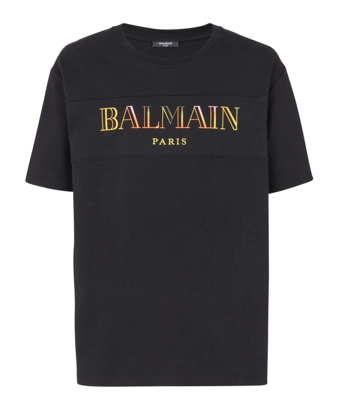 

Винтажная футболка Balin с вышивкой Balmain, черный