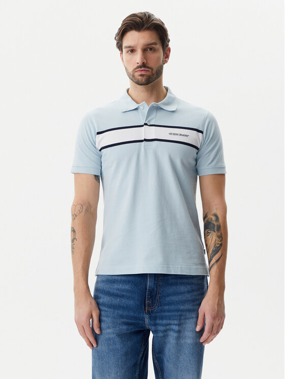 

Рубашка поло стандартный крой M5GP29 KCJV1 Guess Jeans, голубой