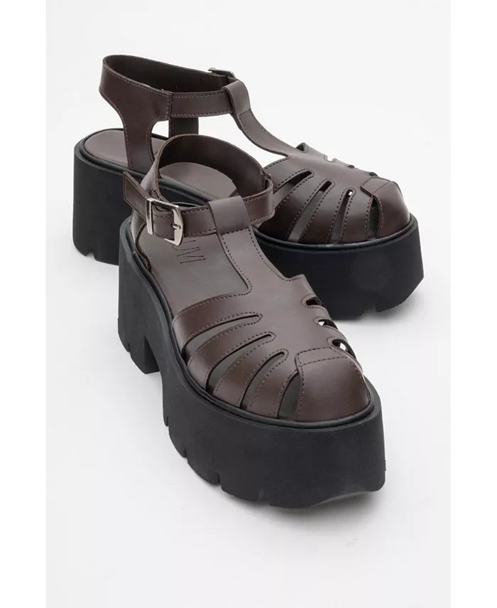 Сандалии Verua на платформе (женские) Prologue Shoes, коричневый — фото 2