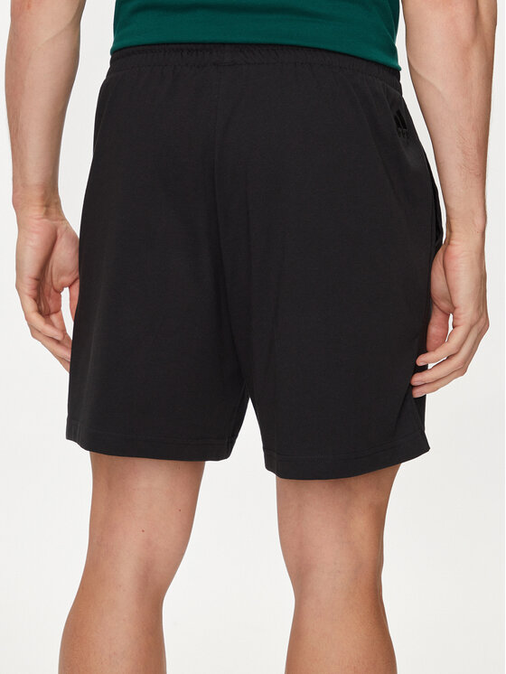 Спортивные шорты regular fit AEROREADY Essentials Single Jersey Linear Logo Shorts IC0062 Adidas, черный — фото 3