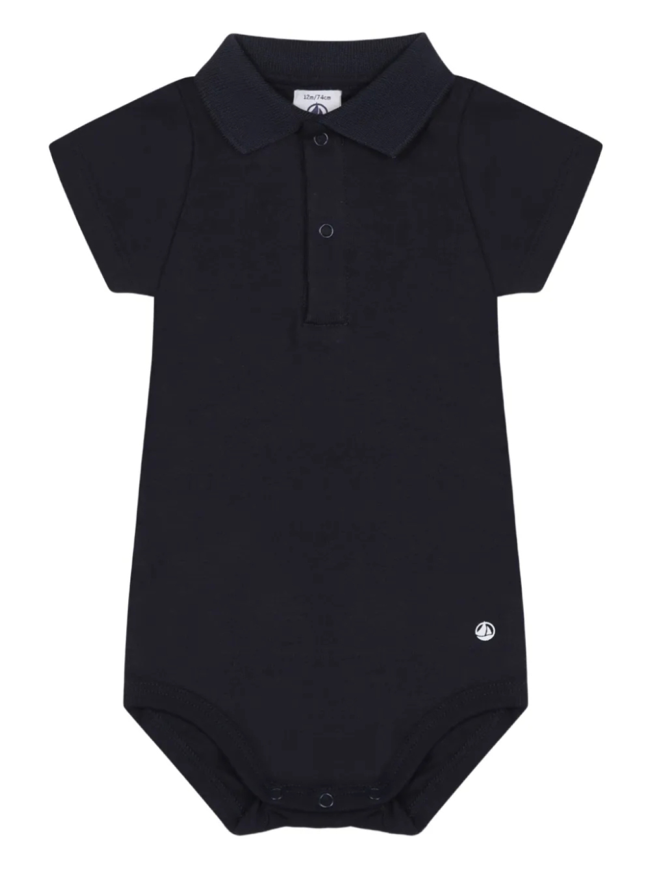 

Боди из хлопка Petit Bateau, синий