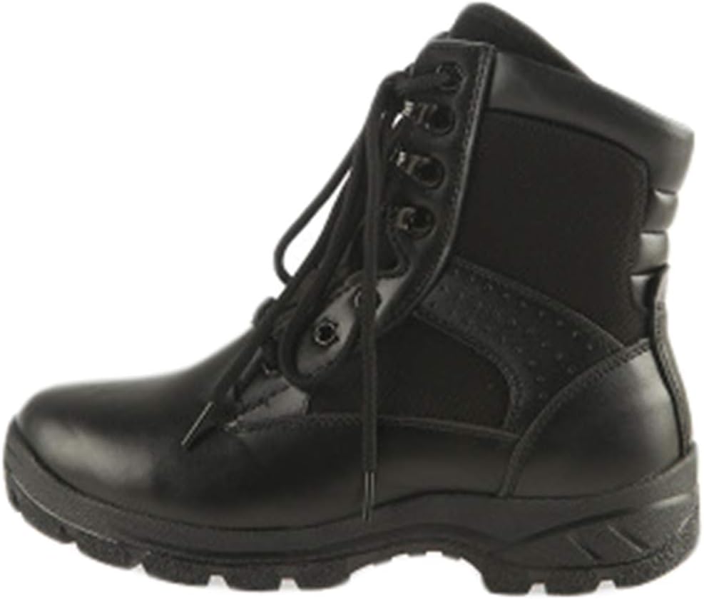 

Мужские военные боевые ботинки, пустынные тактические ботинки, ботинки на шнуровке для походов на открытом воздухе, водонепроницаемые, для полиции, черные, зимние, сохраняющие тепло Wygwlg, черный