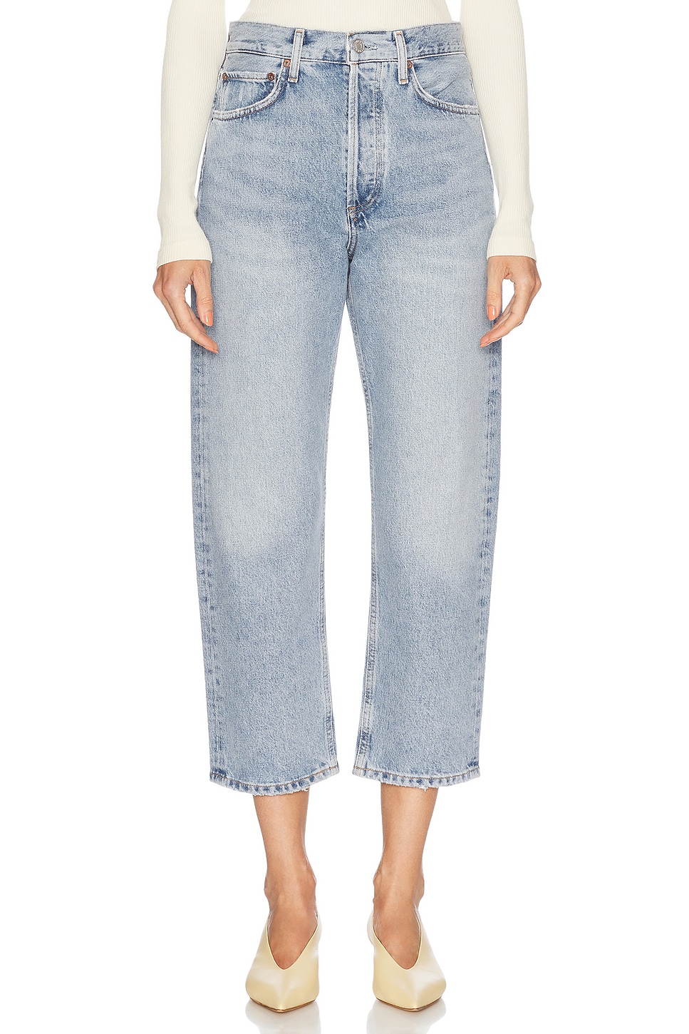 

Джинсы 90's Mid Rise Straight Crop Agolde, Force