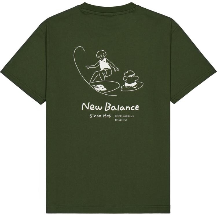 

Футболка унисекс Джаспер New Balance, цвет Jasper