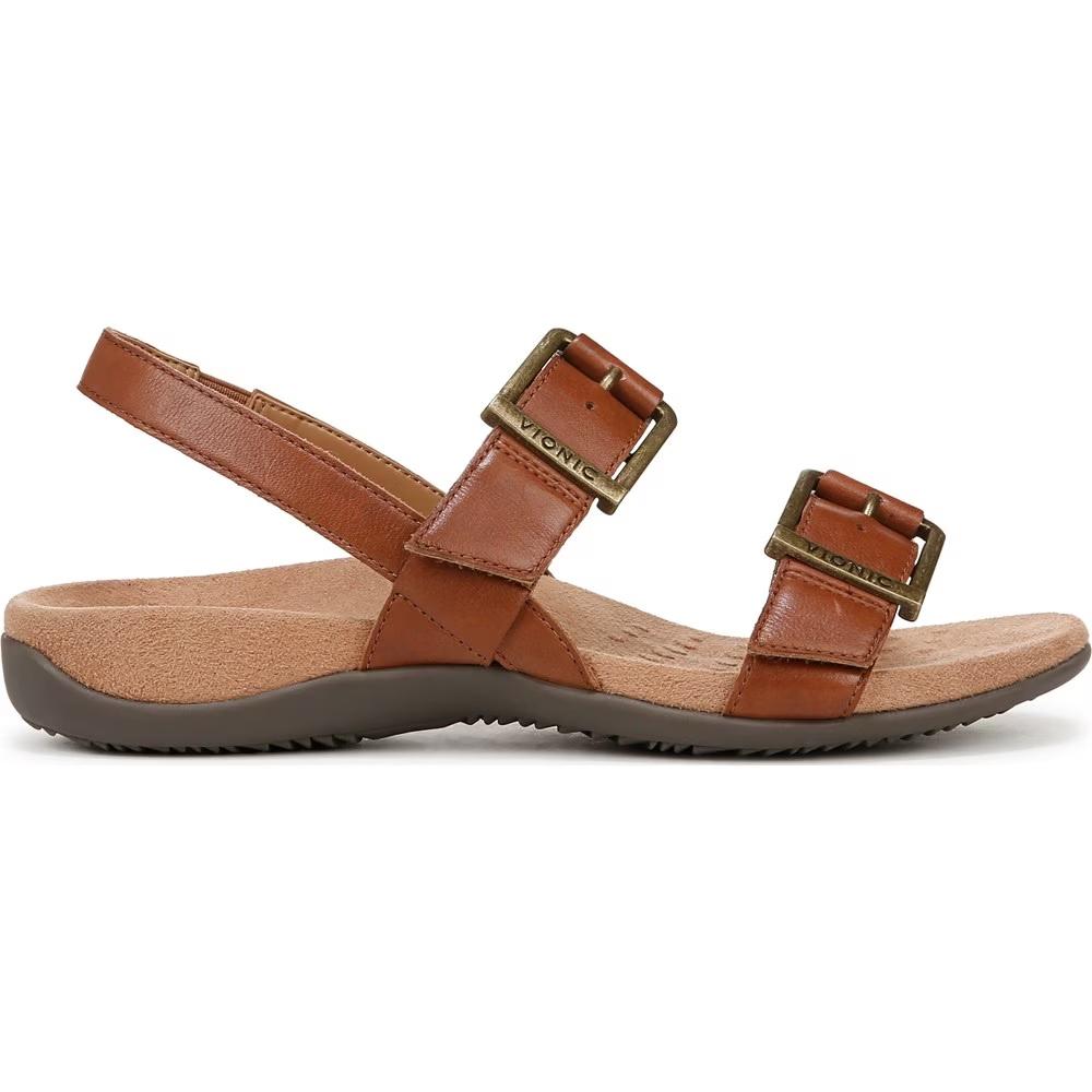Сандалии на ремешке Reese Vionic, tan leather