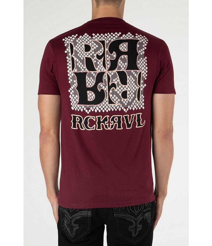 

Rock Revival Mirrored RR Футболка с логотипом, красный
