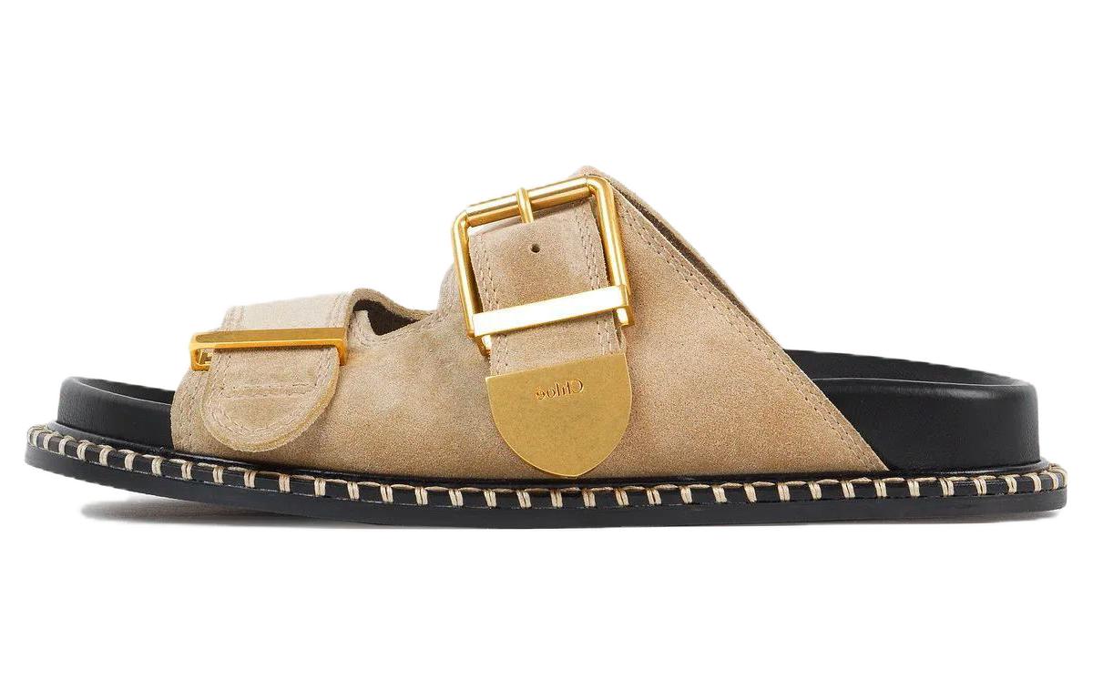Сандалии на плоской подошве с пряжкой Chloé Женские