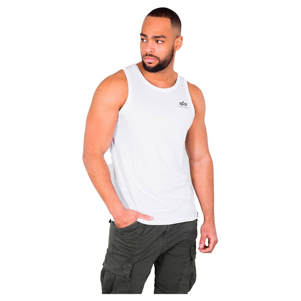 

Футболка Alpha Industries Small Logo sleeveless T-shirt, белый