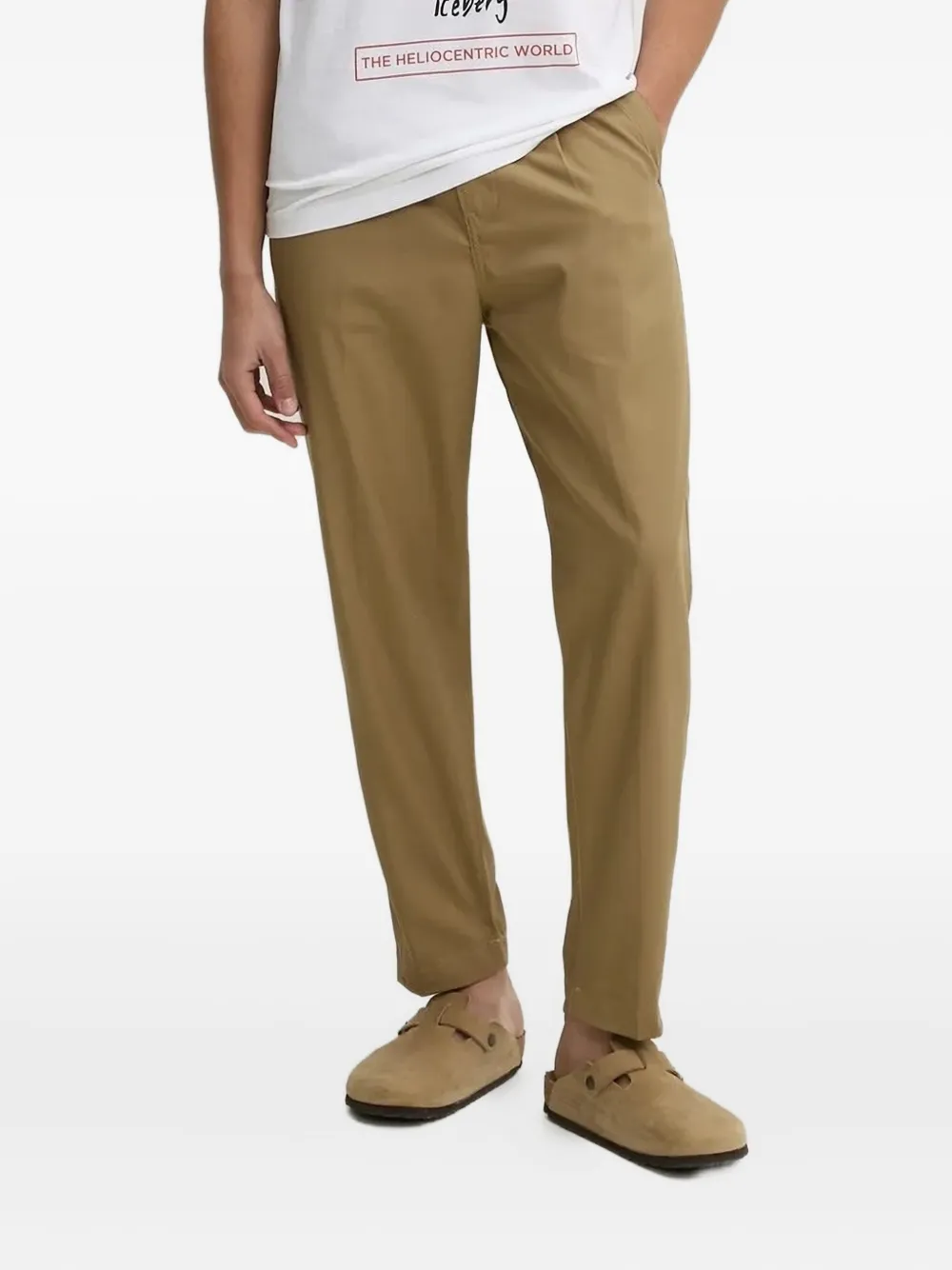 

Зауженные брюки со складками G-Star RAW, коричневый