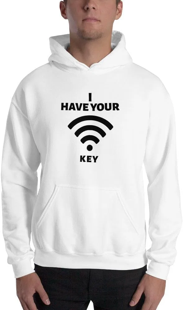 У меня есть ваш пароль от Wi-Fi - Худи унисекс (черный текст)