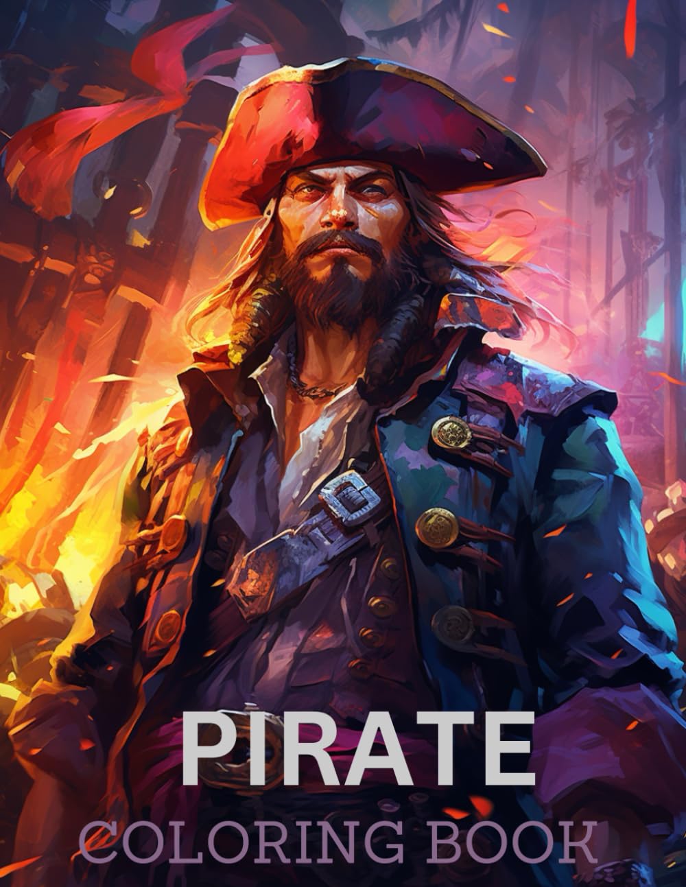 

Pirate Coloring Pages for Adult: High Seas Legends