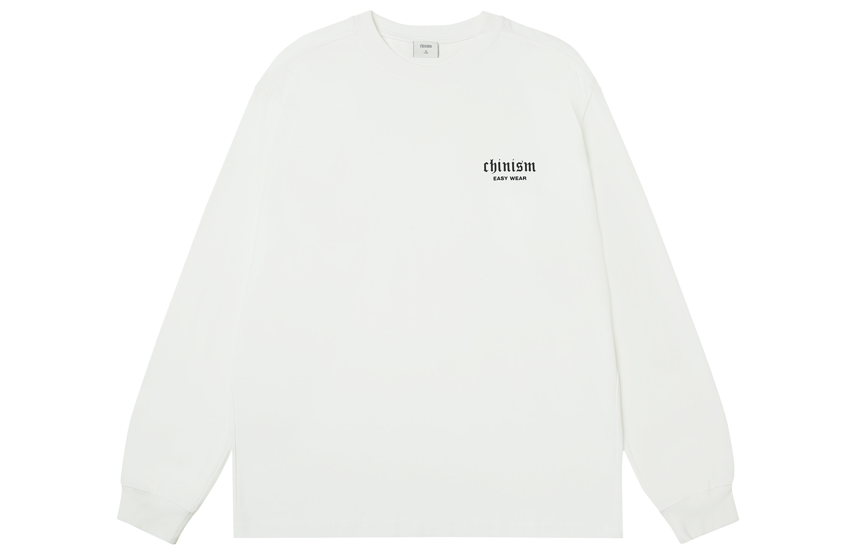 

Футболка с заниженной линией плеч, унисекс CHINISM, Raw White