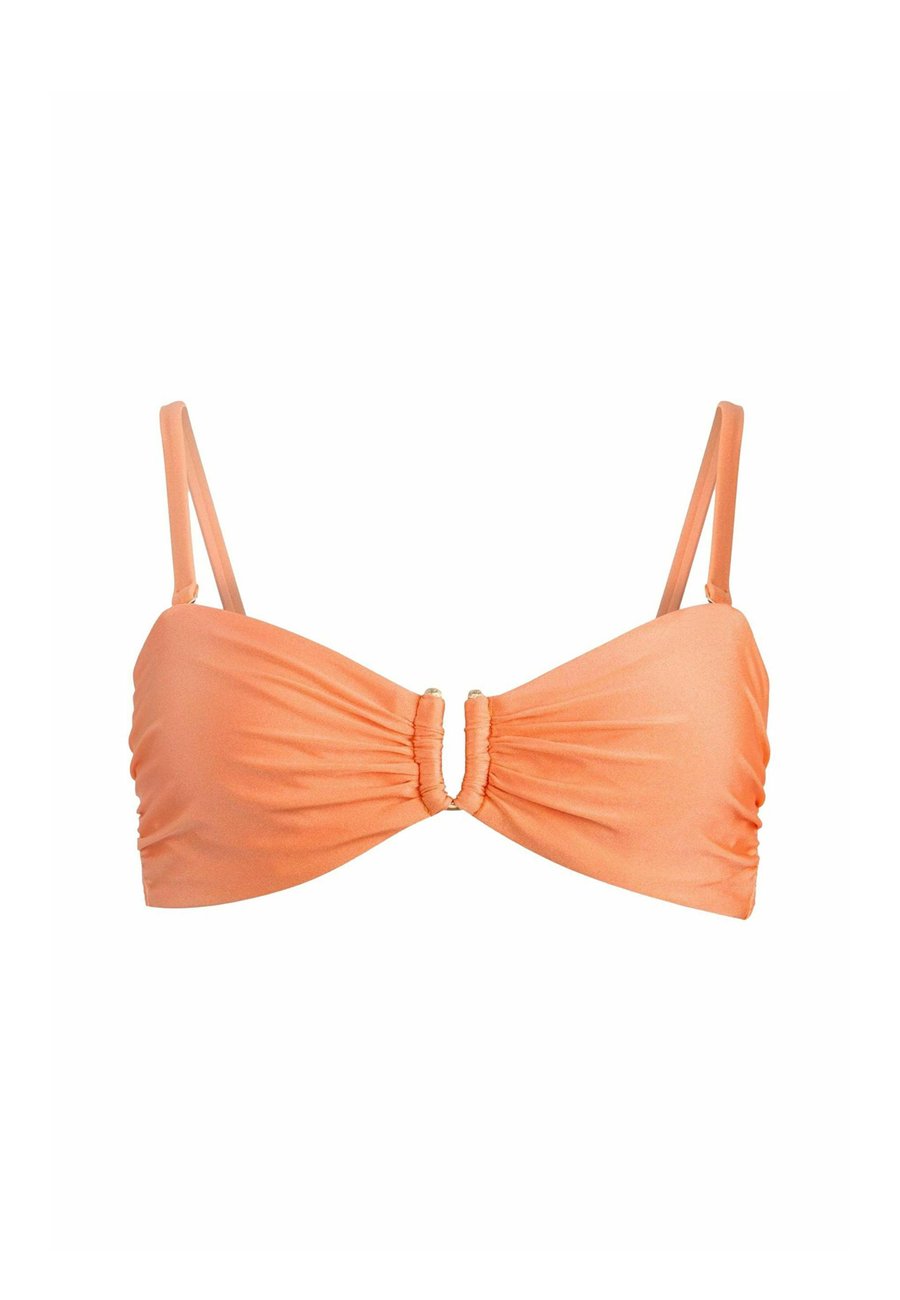 

Топ бикини Mint Velvet BANDEAU HARDWARE, Coral Pink/Coral