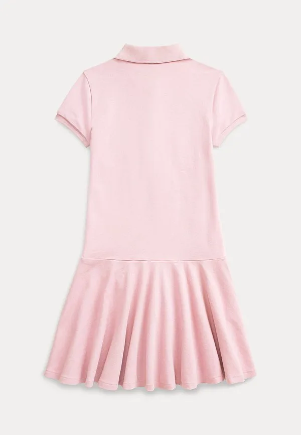 Платье-Поло с коротким рукавом 714y дневное платье Polo Ralph Lauren, Hint Of Pink/White — фото 2