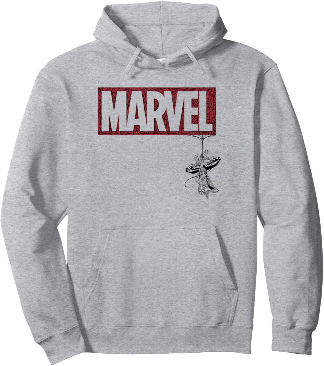 

Худи Marvel Spider-Man Classic Spider-Web с логотипом Marvel, серое