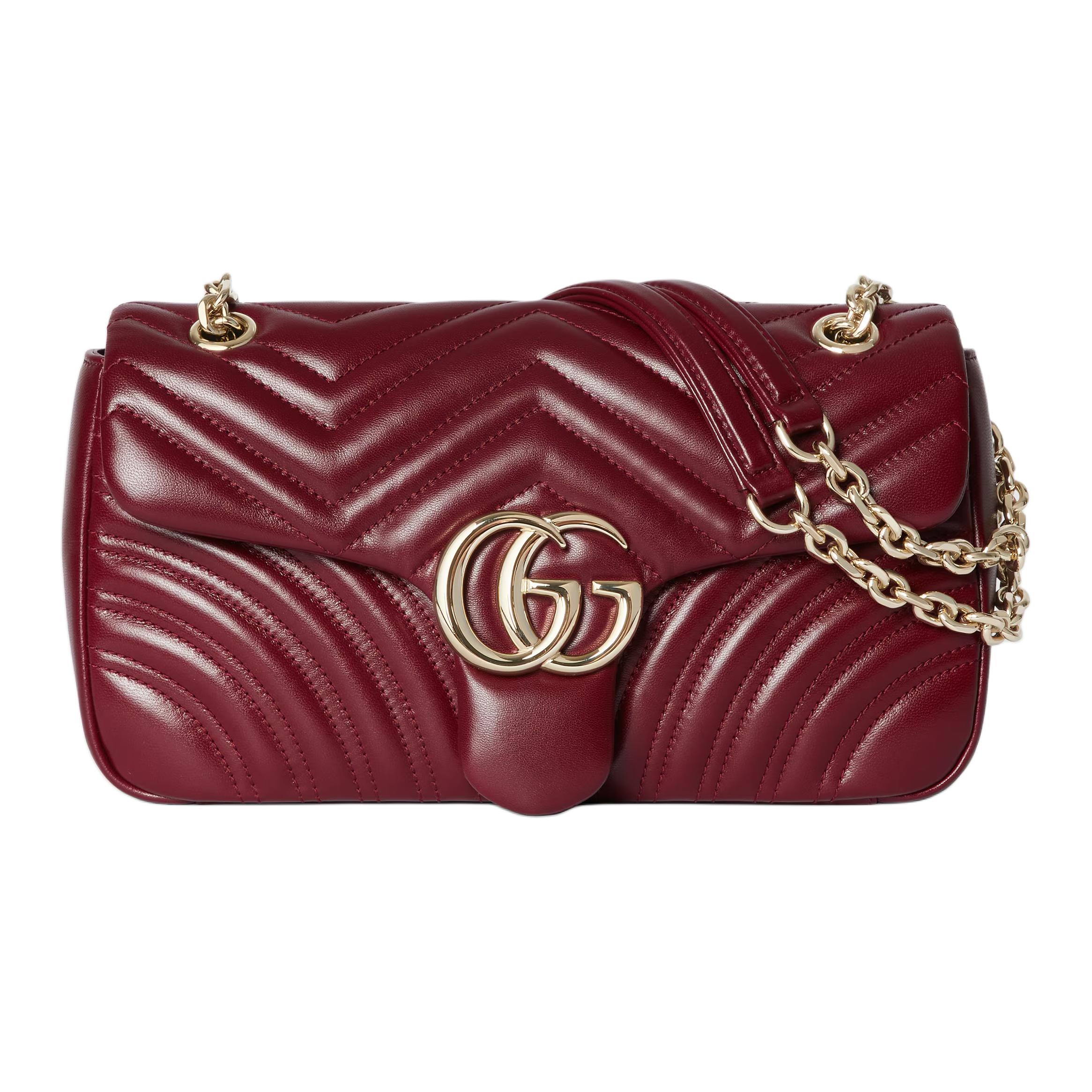 

Gucci Женская сумка GG Marmont из телячьей кожи, средняя, красная