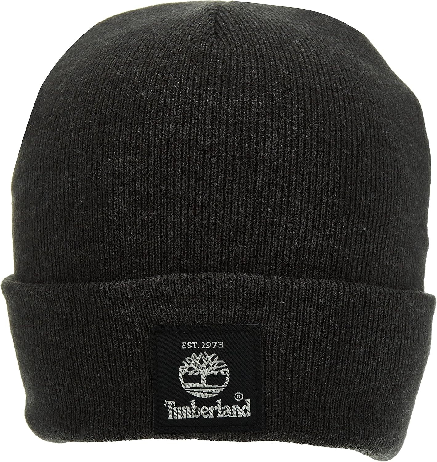 

Timberland мужская шапка с отворотом и вышитым логотипом, Charcoal Heather (New)