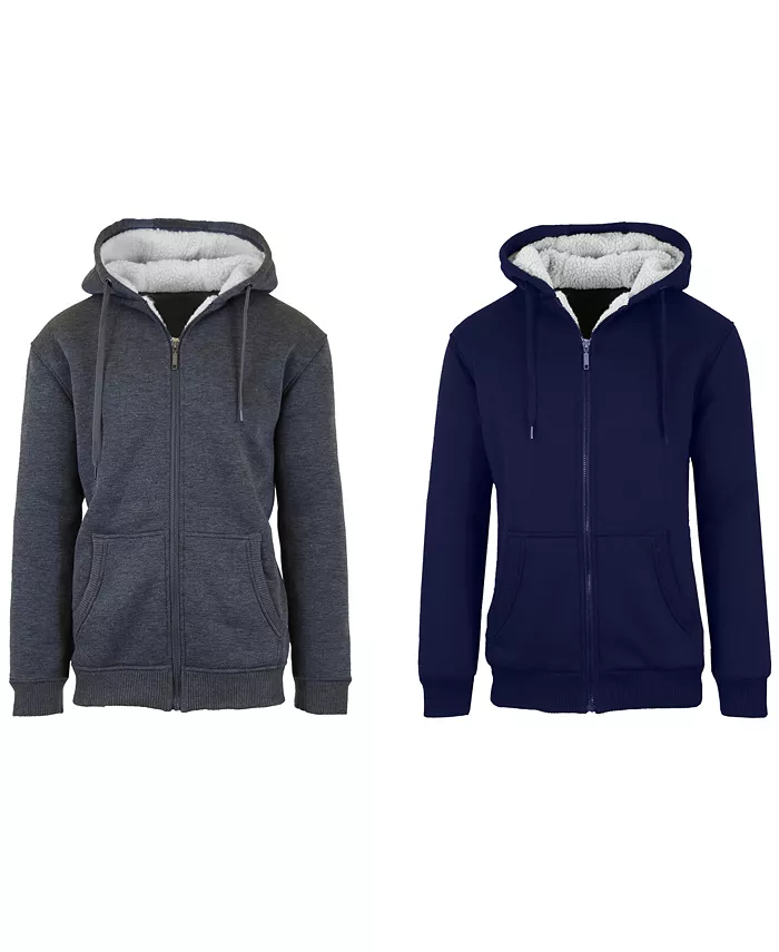 

Мужская утепленная толстовка на молнии Modern Fit с подкладкой из флиса, 2 шт Q-Active, коричневый