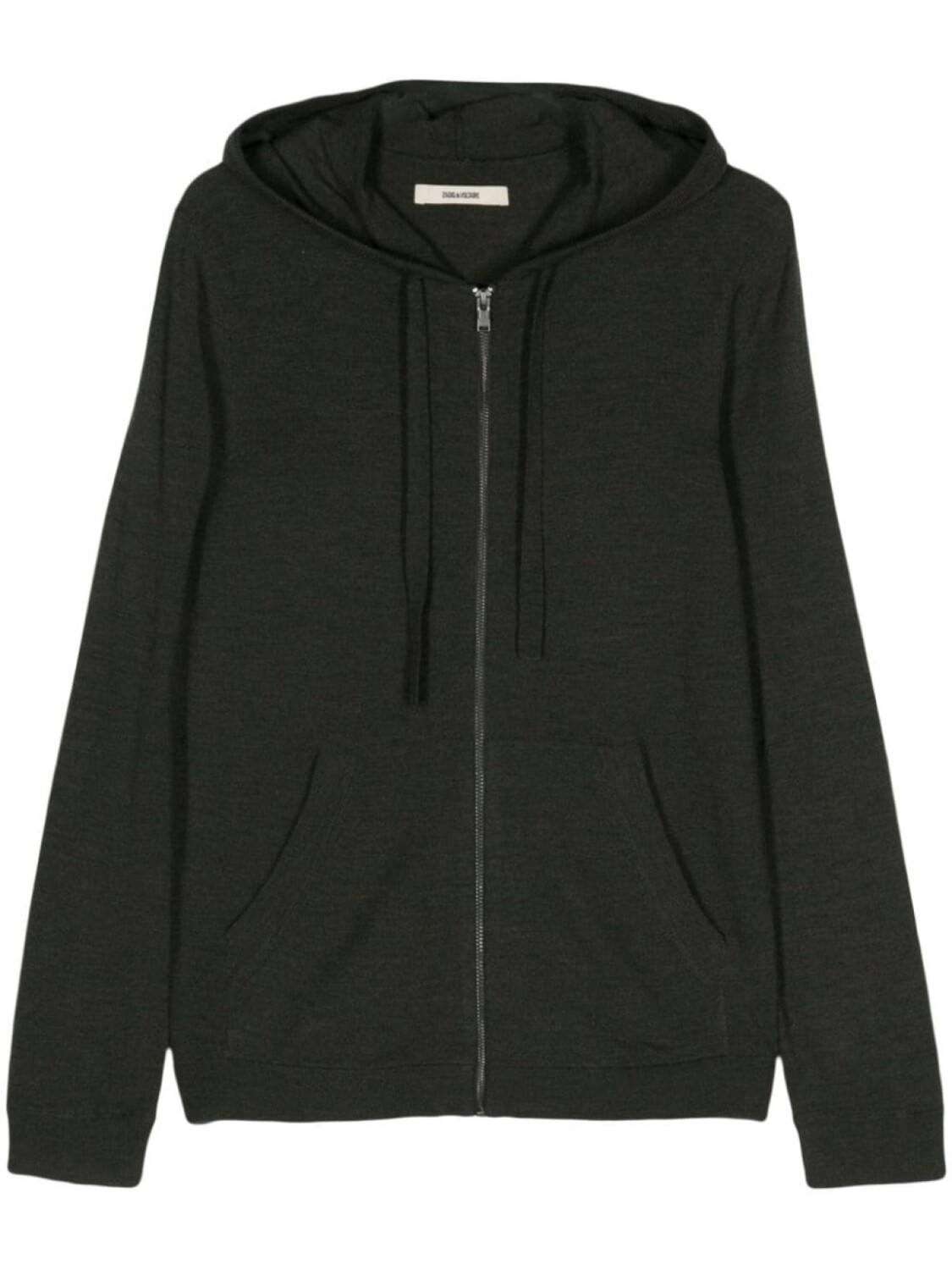 

Zadig&Voltaire шерстяное худи на молнии, зеленый