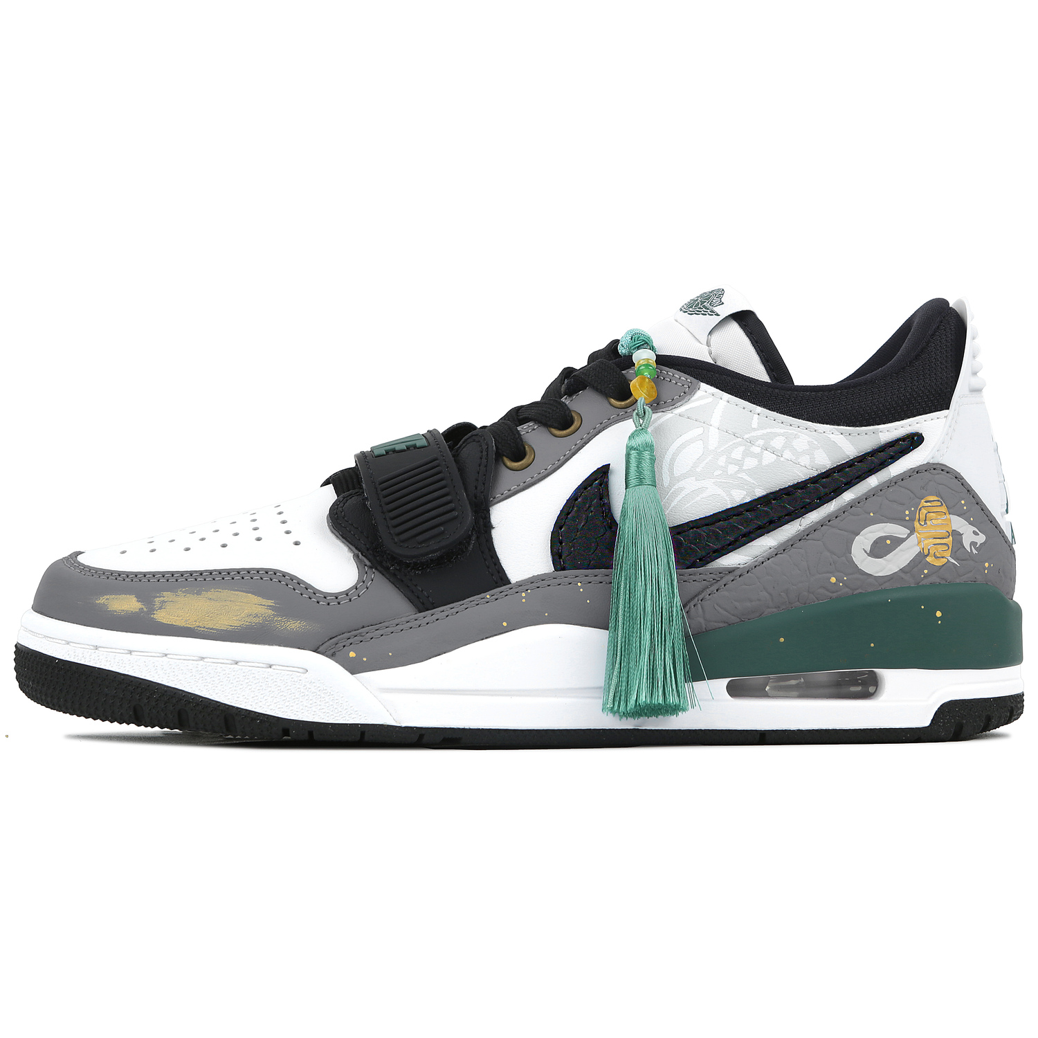 

Легаси 312 Винтажные баскетбольные кроссовки мужские низкие зеленый/серый Джордан, серый черный