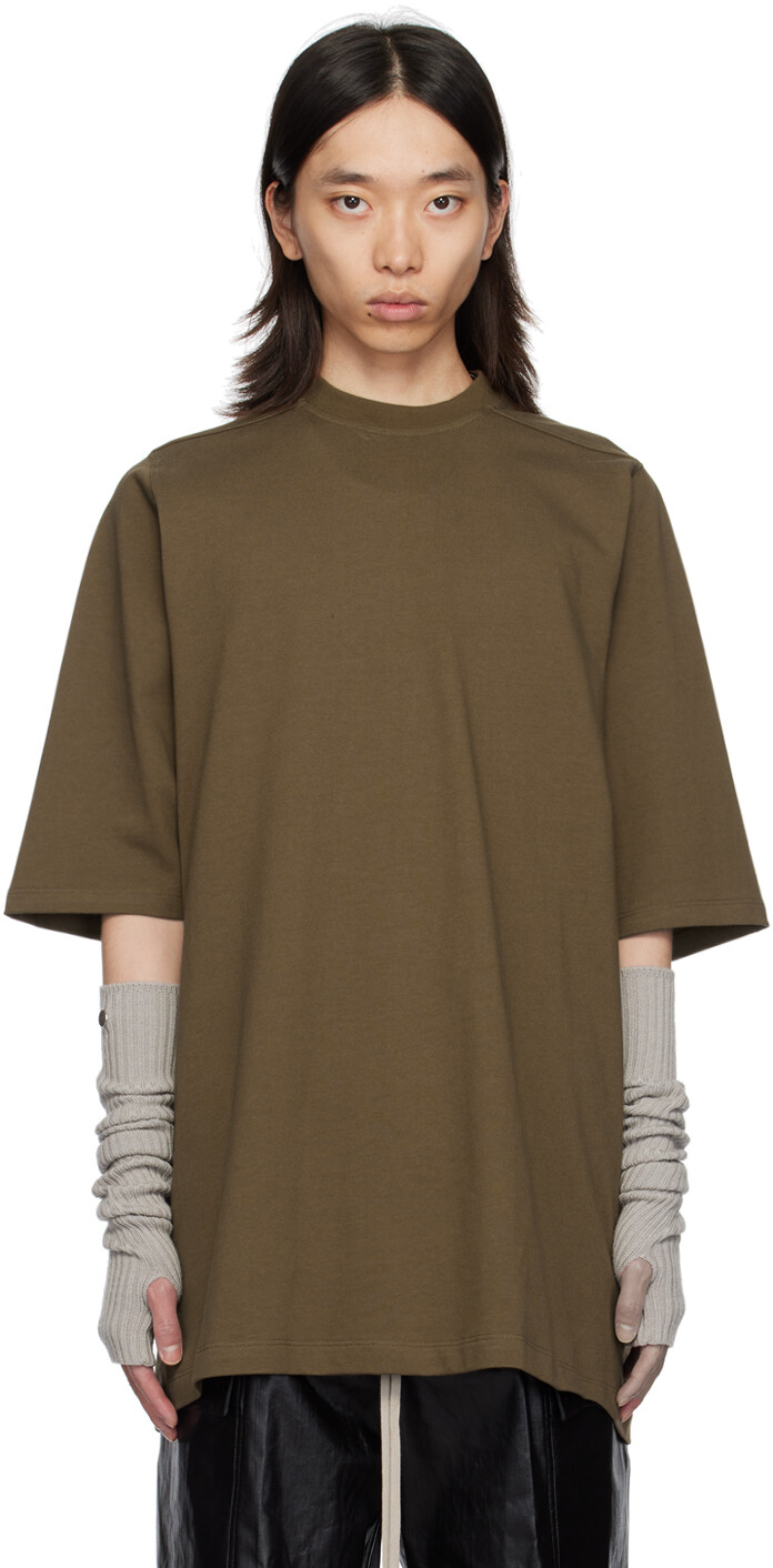 

Футболка Porterville Jumbo цвета хаки Rick Owens